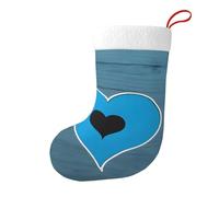 JAYWIS Chaussettes de Noël tricotées réversibles avec inscription « I Love Gymnastics » pour décoration festive, réunions de famille et rangement.