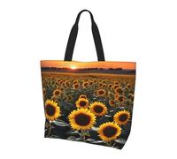 JAYWIS Farm Sunflowers - Sac à bandoulière spacieux pour femme - Sac fourre-tout léger et imperméable pour le shopping et les trajets quotidiens, compartiment principal spacieux, à transporter comme