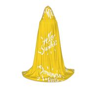 JAYWIS Goodlooking Hello Cape à capuche imprimée pour jeunes - Cape imprimée réglable pour adolescents, aventures d'Halloween, fêtes et fêtes - Taille L