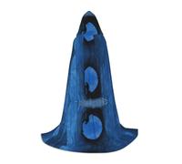 JAYWIS Intelligence artificielle Brain - Cape à capuche imprimée pour jeunes - Cape imprimée réglable pour adolescents, aventures d'Halloween, fêtes et fêtes - Taille M