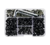 JAYWIS Kit de boulons Kit De Boulons De Carénage De Moto pour Y&amaha Tenere 700 T700 XTZ 700 YZF XJR FJR 1300 MT 09 MT 07 XJ6 TMax FZ8 R3 R1(Noir)