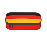 JAYWIS Lot de 2 trousses à crayons imprimées avec drapeau de l'Allemagne - Grande capacité - Pour lycée, collège, bureau, étudiants, femmes, adultes, école, bureau