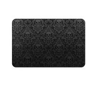 JAYWIS Paillasson gothique imprimé tête de mort, tapis d'entrée doux, antidérapant, lavable pour intérieur et extérieur, 40 x 60 cm