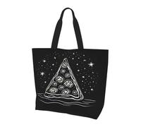 JAYWIS Pizza Constellation - Sac à bandoulière spacieux pour femme - Sac fourre-tout léger et imperméable pour le shopping et les trajets quotidiens, compartiment principal spacieux, à transporter