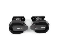JAYWIS Protection Anti-Chute pour Moto, Patins De Cadre, Protection De Carénage pour Kawasaki Z1000 Z 1000 2007 2008 2009 Curseurs De Cadre(Titane)