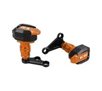 JAYWIS Protection De Cadre De Moto CNC, Protection De Carénage, Patin De Protection pour Yamaha YZF R3 R25 YZF-R3 YZFR3 2015-2019 Curseurs De Cadre(Orange)