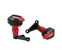 JAYWIS Protection De Cadre De Moto CNC, Protection De Carénage, Patin De Protection pour Yamaha YZF R3 R25 YZF-R3 YZFR3 2015-2019 Curseurs De Cadre(Rouge)