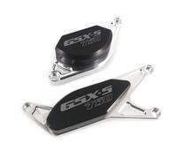 JAYWIS Protection De Cadre Moto CNC Pom, Protection De Carter De Stator Moteur pour Suzuki GSXS750 GSX-S750 GSXS 750 Curseurs De Cadre(Titane)