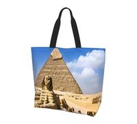 JAYWIS Pyramids of Egypt - Sac à bandoulière spacieux pour femme - Sac fourre-tout léger et imperméable pour le shopping et les trajets quotidiens, compartiment principal spacieux, à transporter comme