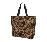 JAYWIS Sac à bandoulière spacieux imprimé léopard pour femme - Sac fourre-tout léger et imperméable pour le shopping et les trajets quotidiens, compartiment principal spacieux, à transporter comme sac