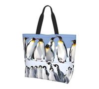 JAYWIS Sac à bandoulière spacieux pour femme avec imprimé pingouin - Sac fourre-tout léger et imperméable pour le shopping et les trajets quotidiens, compartiment principal spacieux, à transporter