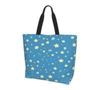 JAYWIS Sac à bandoulière spacieux pour femme avec motif étoilé - Sac fourre-tout léger et imperméable pour le shopping et les trajets quotidiens, compartiment principal spacieux, à transporter comme