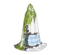 JAYWIS Stone - Cape à capuche pour jeunes - Cape imprimée réglable pour adolescents, aventures d'Halloween, fêtes et fêtes - Taille S