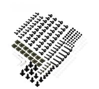 JAYWIS Vis de Pare-Brise de Moto Kit De 190 Vis Et Boulons De Carénage pour Moto pour Suzuki GSXR 600 750 1000 K1 K2 K3 K4 K5 K6 K7 K8 K9 K10 Écrous de vis de Moto(Noir)