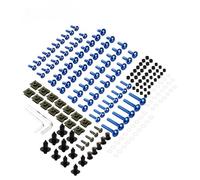 JAYWIS Vis de Pare-Brise de Moto Kit De 190 Vis Et Boulons De Carénage pour Moto pour Suzuki GSXR 600 750 1000 K1 K2 K3 K4 K5 K6 K7 K8 K9 K10 Écrous de vis de Moto(Bleu)
