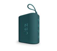 JAZ Mini Enceinte sans Fil avec lanière, Enceinte Portable, Puissance 3 Watts, Compatible avec clés USB, Cartes SD, câble AUX, Micro intégré, Commandes Multifonctions, Tissu, Bleu