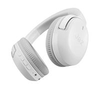 JAZ Pro Aero, Casque sans Fil on-Ear, Faible Latence, Microphone et Commandes Intégrés, Câble USB-C et Instructions Inclus, pour Smartphone, Tablette, Ordinateur Portable, 10h d'Autonomie, Blanc