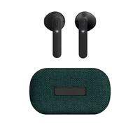 JAZ SBS TWS Chane ecouteurs avec Coussin de Charge Textile, veritable Casque sans Fil avec Microphone HD, ecouteurs sans Fil avec Annulation de Bruit ENC, cable de Charge USB-C Inclus