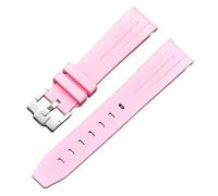 Jazoxy Moonswatch Bracelet en caoutchouc incurvé sans espace pour Omega Swatch Joint Planet Series Moon Mercury 20 mm, 20mm, Acétate, Pas de pierre précieuse