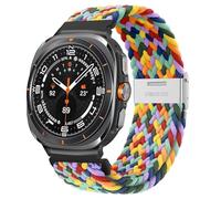 Jazoxy Pour Galaxy Watch Ultra 47mm bracelets de montre en Nylon élastique tressé Bracelet à boucle Solo(WColorSS)