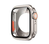 Jazoxy Protection d'écran pour Apple Watch S10 46 mm, S10 42 mm, 45 mm, 44 mm, 40 mm, 41 mm, coque rigide en polycarbonate avant et arrière, iWatch 10 9 8 7 SE 6 5 4 Change, S10 46mm