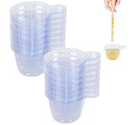 JazRvr Lot de 200 gobelets à urine jetables de 40 ml pour test d'ovulation et de grossesse, gobelets en plastique transparent pour projets de résine et fabrication de bijoux