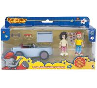 Jazwares 10815 - Benjamin Blümchen - Set de jeu avec 2 figurines