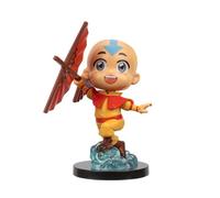 Jazwares Avatar : The Last Airbender Aang - Mini figurine de 10,2 cm de style kawaii en pose dynamique avec base d'affichage