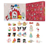 Jazwares Calendrier de l'Avent Hello Kitty et ses amis - 24 articles exclusifs - Jouets saisonniers pour enfants - Produit sous licence officielle Sanrio à partir de 6 ans