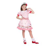 Jazwares Costume Play Hello Kitty Robe officielle d'Halloween pour jeunes - Robe imprimée de qualité supérieure avec bandeau