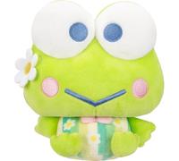 Jazwares Hello Kitty et Ses Amis - Keroppi Pastel Florals Plush - Produit sous Licence Officielle Sanrio - 20,3 cm - À partir de 6 Ans