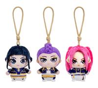 Jazwares Kpop Demon Hunters 3-Pack 10cm Clip-on Plush - Rumi, Mira, Zoey