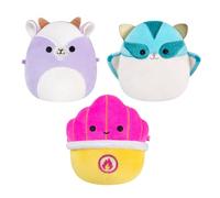 Jazwares Peluches Micromallows Original 2,5" Squishmallows Pack de 3 (Tia, Mariska, Louden)