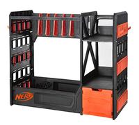 Jazwares NER0262 Elite Rack de Rangement pour jusqu'à 6 Blasters, y Compris étagères et tiroirs, Les Couleurs Peuvent Varier