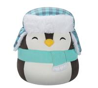 Jazwares Original Squishmallows Luna Le Manchot Noir de 19 cm avec Chapeau et écharpe