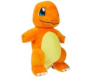 JAZWARES Peluche Pokemon Geante Charmander Salamèche 30 cm - Jouet Pokemon Nouveau 2023 - Peluche Pokémon Licence Officielle