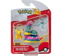 Jazwares Pokémon Action Pikachu, Alolan Muk et Machop 5 cm