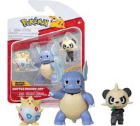 Jazwares Pokémon Battle Figure Set Figurines pack de 3 Togepi, Pam-Pam, Schillok