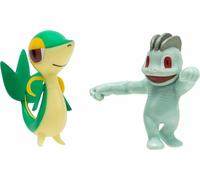 Jazwares Pokémon Battle Figure Set - Pack de 2 Machollo & Serpifeu - Figurines de 5 cm - Poses dynamiques - A partir de 4 ans - Sous licence officielle