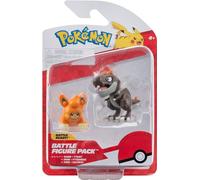 Jazwares Pokémon Battle First Partner Set Tyrunt et Pawmi 5 cm
