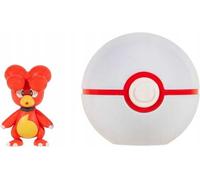 Jazwares Pokémon Clip and Go Premier Ball - Figurine Magby