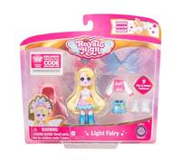 Jazwares Royale High Poupée de fée Lumineuse de 7,6 cm - 1 Figurine avec 9 Accessoires de Mode - Code Article virtuel Inclus - Série 1 - À partir de 5 Ans