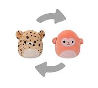Jazwares Squishmallows - Flip A Mallow 13 cm P17 - Lexie The Cheetah/Elton The Monkey