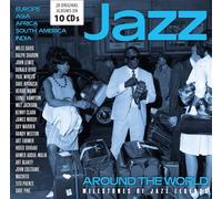 JAZZ AROUND THE WORLD- JOHN COLTRANE,CLAUDE LAKEY,TITO PUENTE 10 CD NEUF