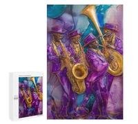 Jazz Band Painting Artwork-1 Puzzle 1000 Pièces Educa Jouet en Bois Cadeau Unique Décoration Intérieure Jeu Éducatif Challenge Toy Adultes Et Enfants À Partir De 14 Ans 1000 PCS