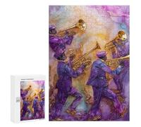 Jazz Band Painting Artwork Puzzle 1000 Pièces Educa Jouet en Bois Cadeau Unique Décoration Intérieure Jeu Éducatif Challenge Toy Adultes Et Enfants À Partir De 14 Ans 300 PCS