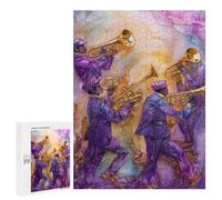 Jazz Band Painting Artwork Puzzle 1000 Pièces Educa Jouet en Bois Cadeau Unique Décoration Intérieure Jeu Éducatif Challenge Toy Adultes Et Enfants À Partir De 14 Ans 500 PCS