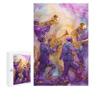 Jazz Band Painting Artwork Puzzle 1000 Pièces Educa Jouet en Bois Cadeau Unique Décoration Intérieure Jeu Éducatif Challenge Toy Adultes Et Enfants À Partir De 14 Ans 1000 PCS