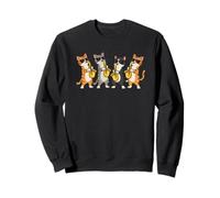 Jazz Cats & Sunglasses Aesthetic Sweatshirt