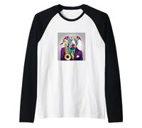 Jazz Funk & Soul - Cool Cute Pit Bull jouant du saxophone Manche Raglan